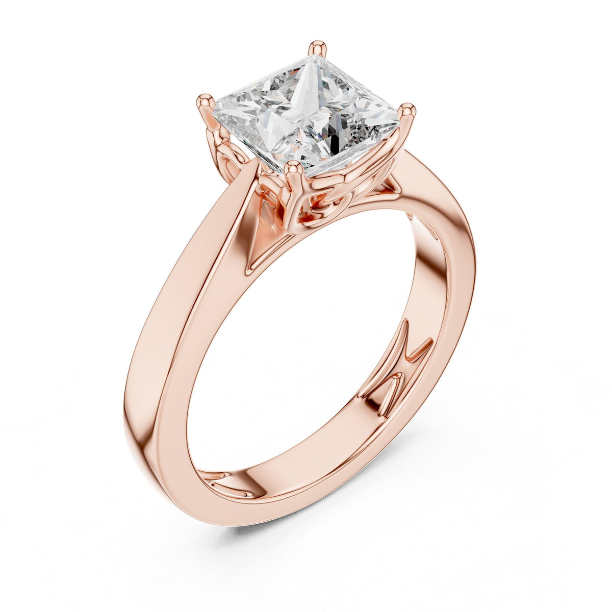 Princess Solitaire Lab Grown Diamond Engagement Ring