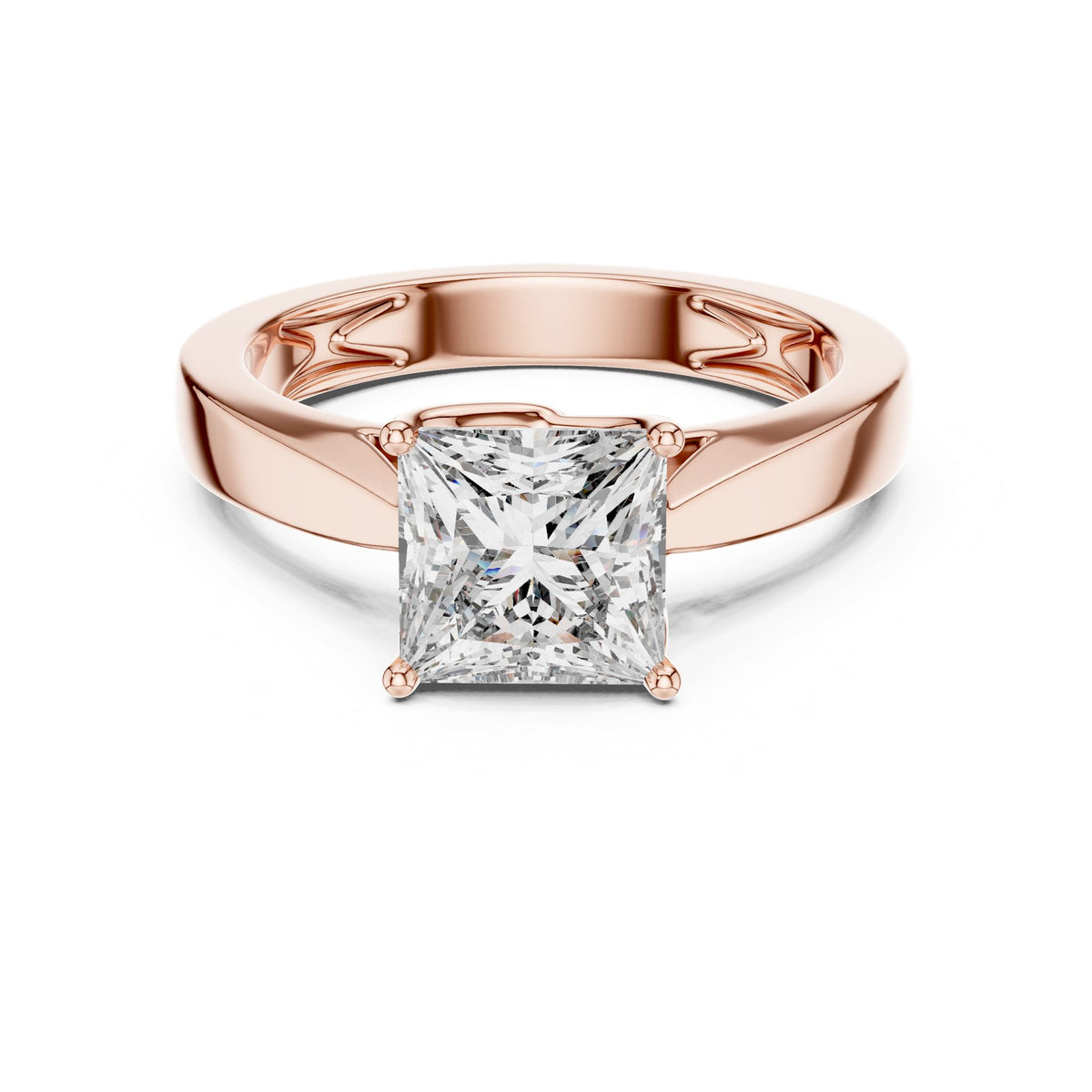Princess Solitaire Lab Grown Diamond Engagement Ring