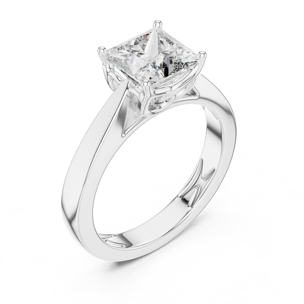 Princess Solitaire Lab Grown Diamond Engagement Ring