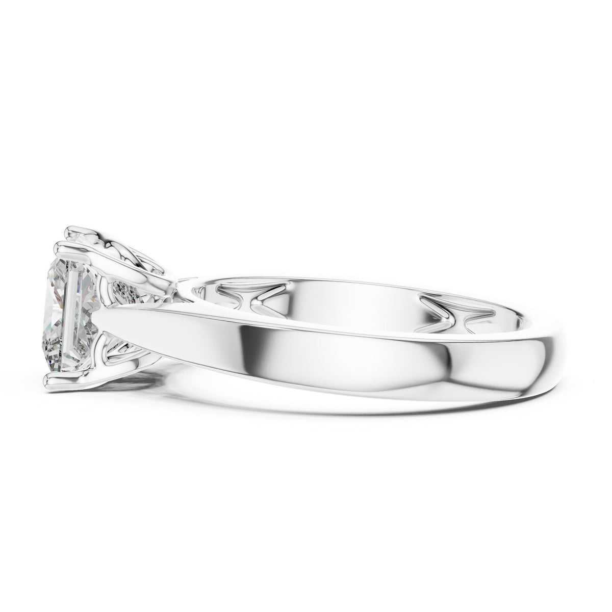Princess Solitaire Lab Grown Diamond Engagement Ring