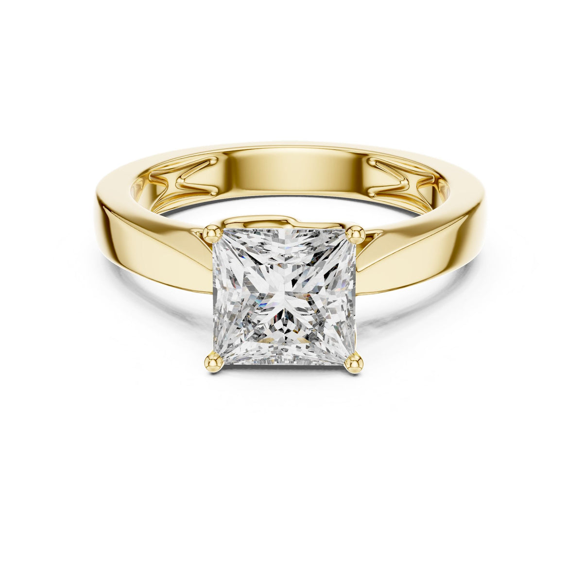Princess Solitaire Lab Grown Diamond Engagement Ring