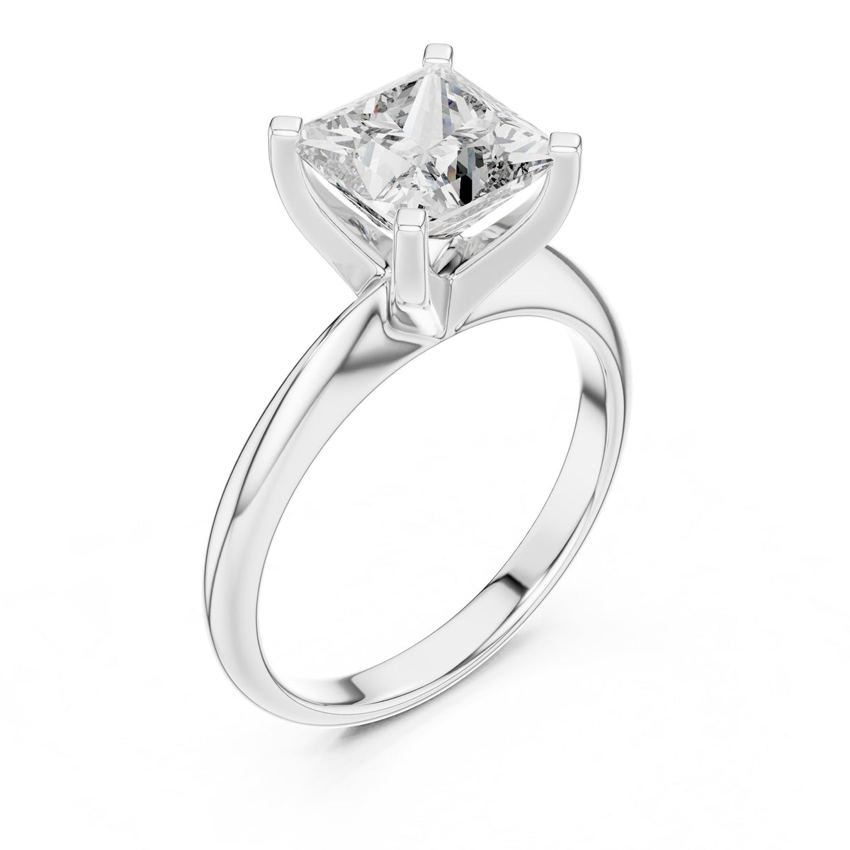 Princess Solitaire Lab Grown Diamond Engagement Ring
