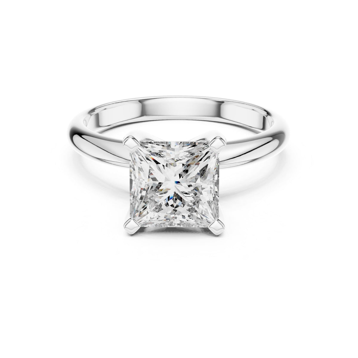Princess Solitaire Lab Grown Diamond Engagement Ring