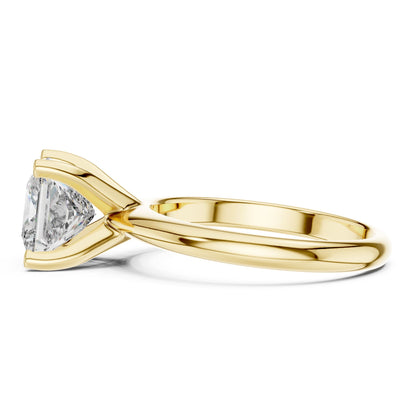 Princess Solitaire Lab Grown Diamond Engagement Ring