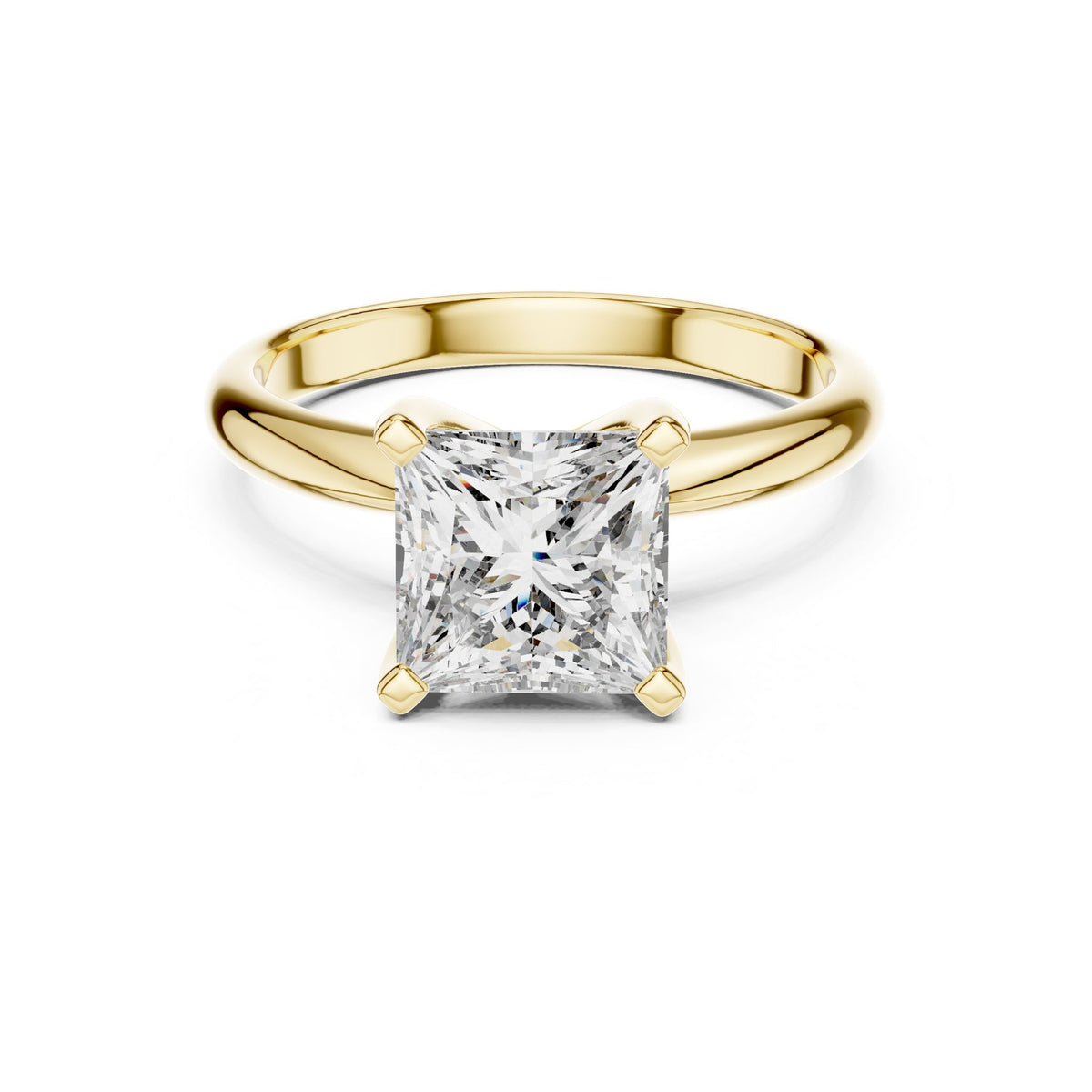 Princess Solitaire Lab Grown Diamond Engagement Ring