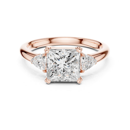 Princess Three Stone Lab Grown Diamond Engagement Ring