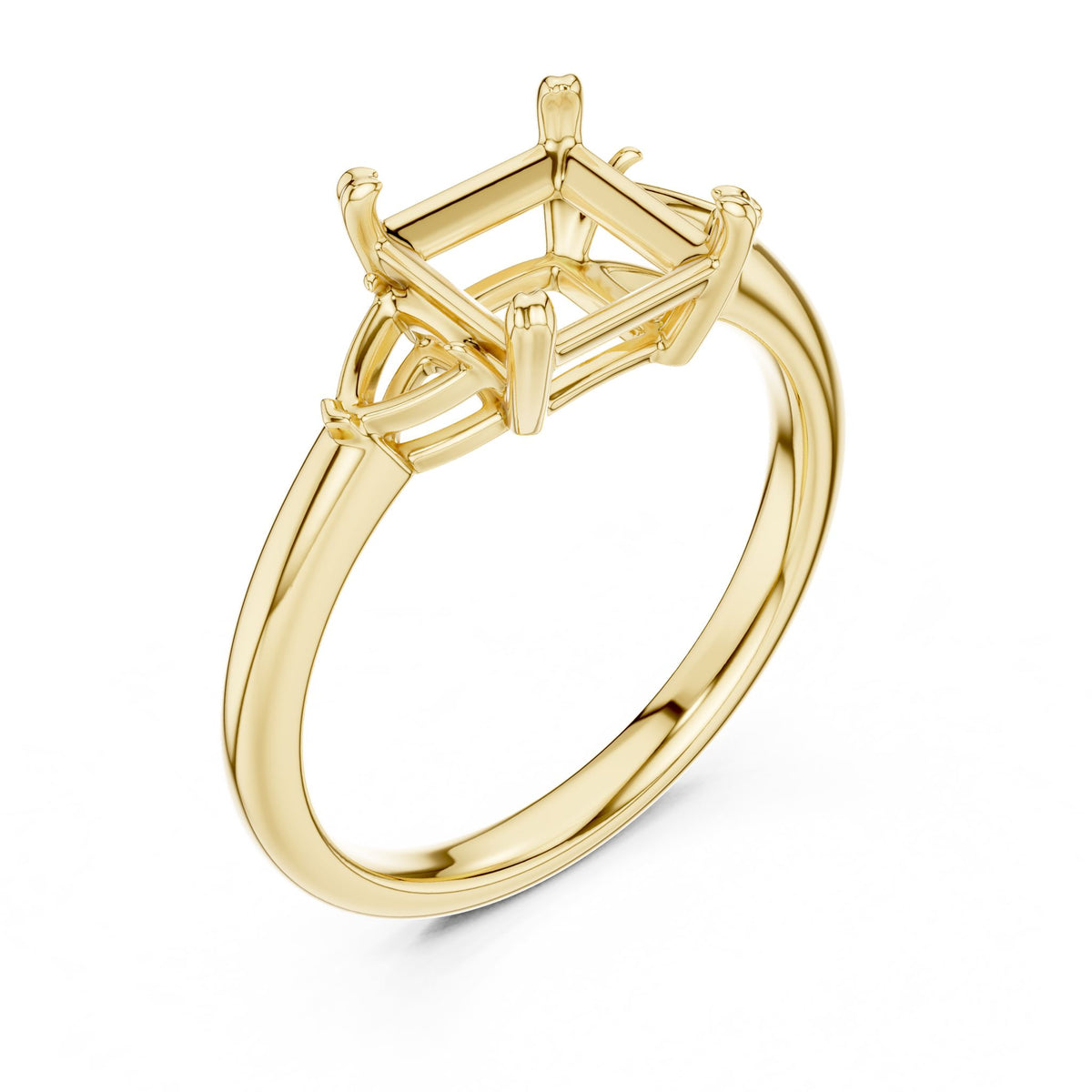 Princess Three Stone Lab Grown Diamond Engagement Ring