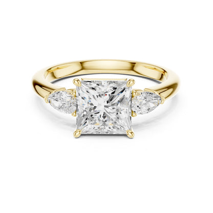 Princess Three Stone Lab Grown Diamond Engagement Ring