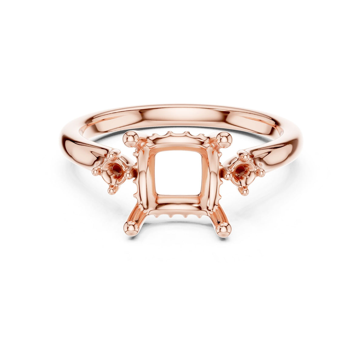 Princess Three Stone Lab Grown Diamond Engagement Ring