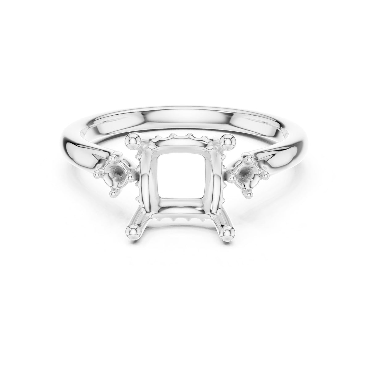 Princess Three Stone Lab Grown Diamond Engagement Ring