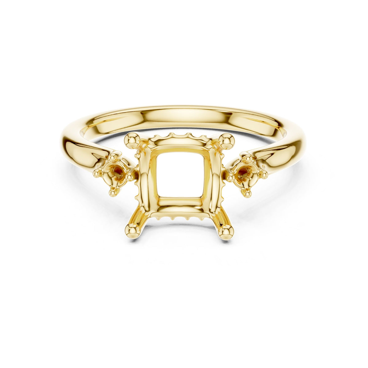 Princess Three Stone Lab Grown Diamond Engagement Ring