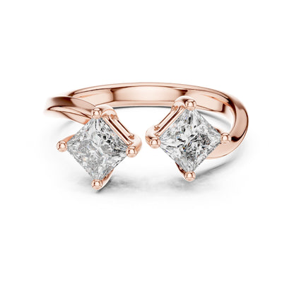 Princess Three Stone Lab Grown Diamond Engagement Ring