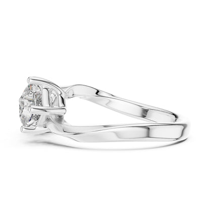 Princess Three Stone Lab Grown Diamond Engagement Ring