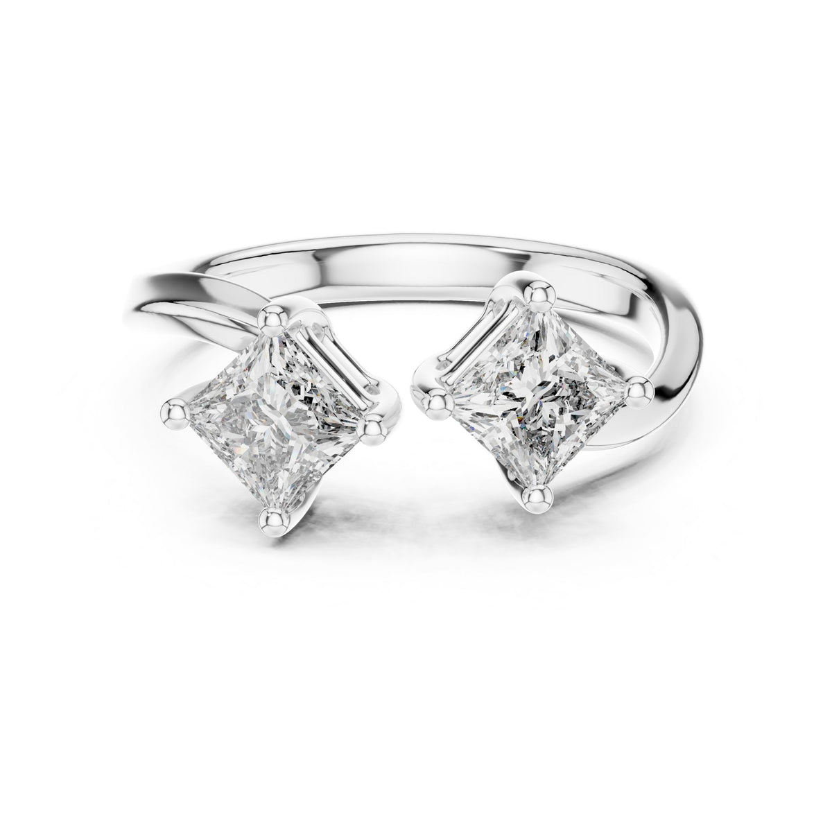 Princess Three Stone Lab Grown Diamond Engagement Ring