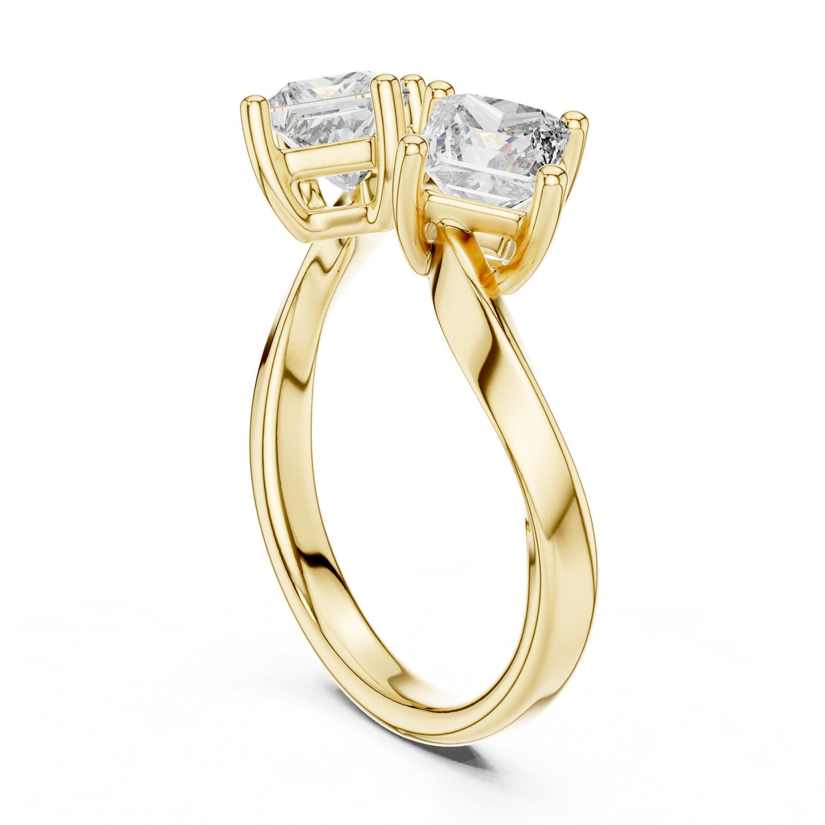 Princess Three Stone Lab Grown Diamond Engagement Ring