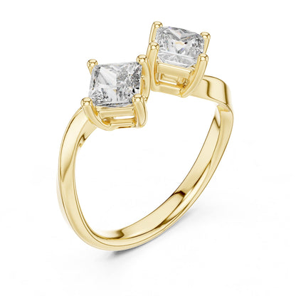 Princess Three Stone Lab Grown Diamond Engagement Ring
