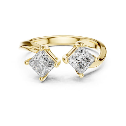 Princess Three Stone Lab Grown Diamond Engagement Ring