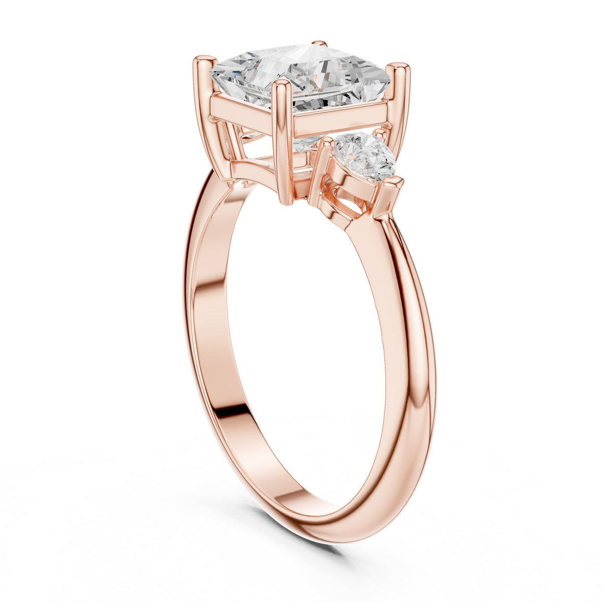 Princess Three Stone Lab Grown Diamond Engagement Ring