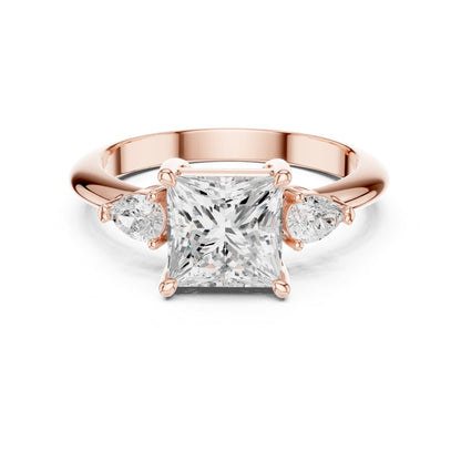 Princess Three Stone Lab Grown Diamond Engagement Ring