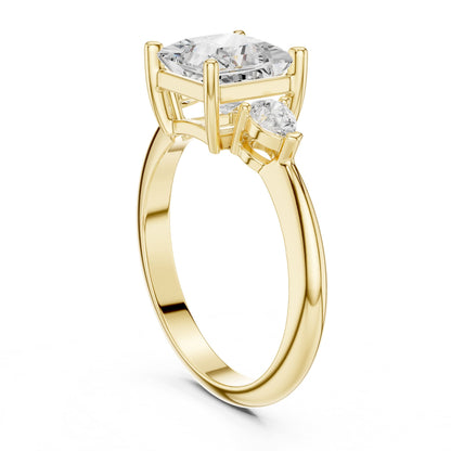 Princess Three Stone Lab Grown Diamond Engagement Ring