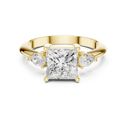 Princess Three Stone Lab Grown Diamond Engagement Ring