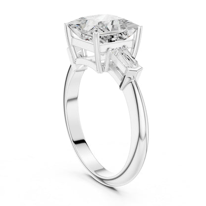 Princess Three Stone Lab Grown Diamond Engagement Ring