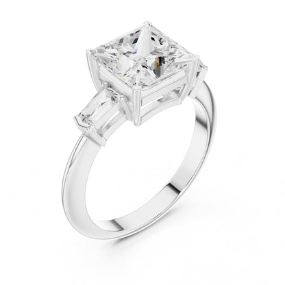 Princess Three Stone Lab Grown Diamond Engagement Ring
