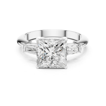 Princess Three Stone Lab Grown Diamond Engagement Ring