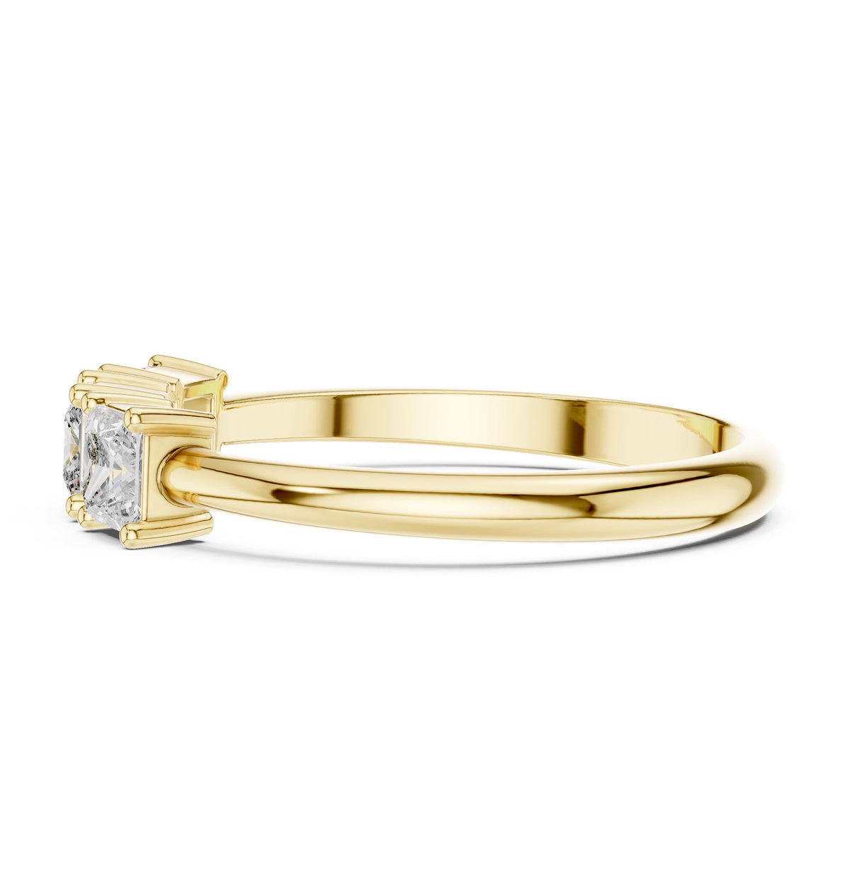 Princess Three Stone Lab Grown Diamond Engagement Ring