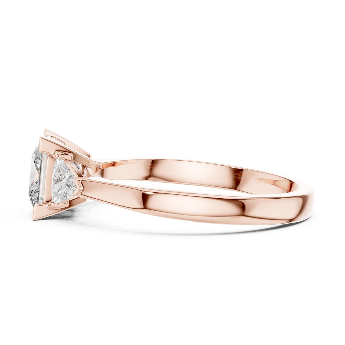 Princess Three Stone Lab Grown Diamond Engagement Ring