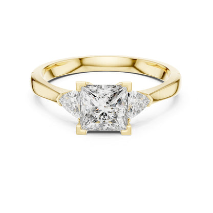 Princess Three Stone Lab Grown Diamond Engagement Ring