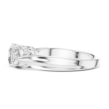 Princess Three Stone Lab Grown Diamond Engagement Ring