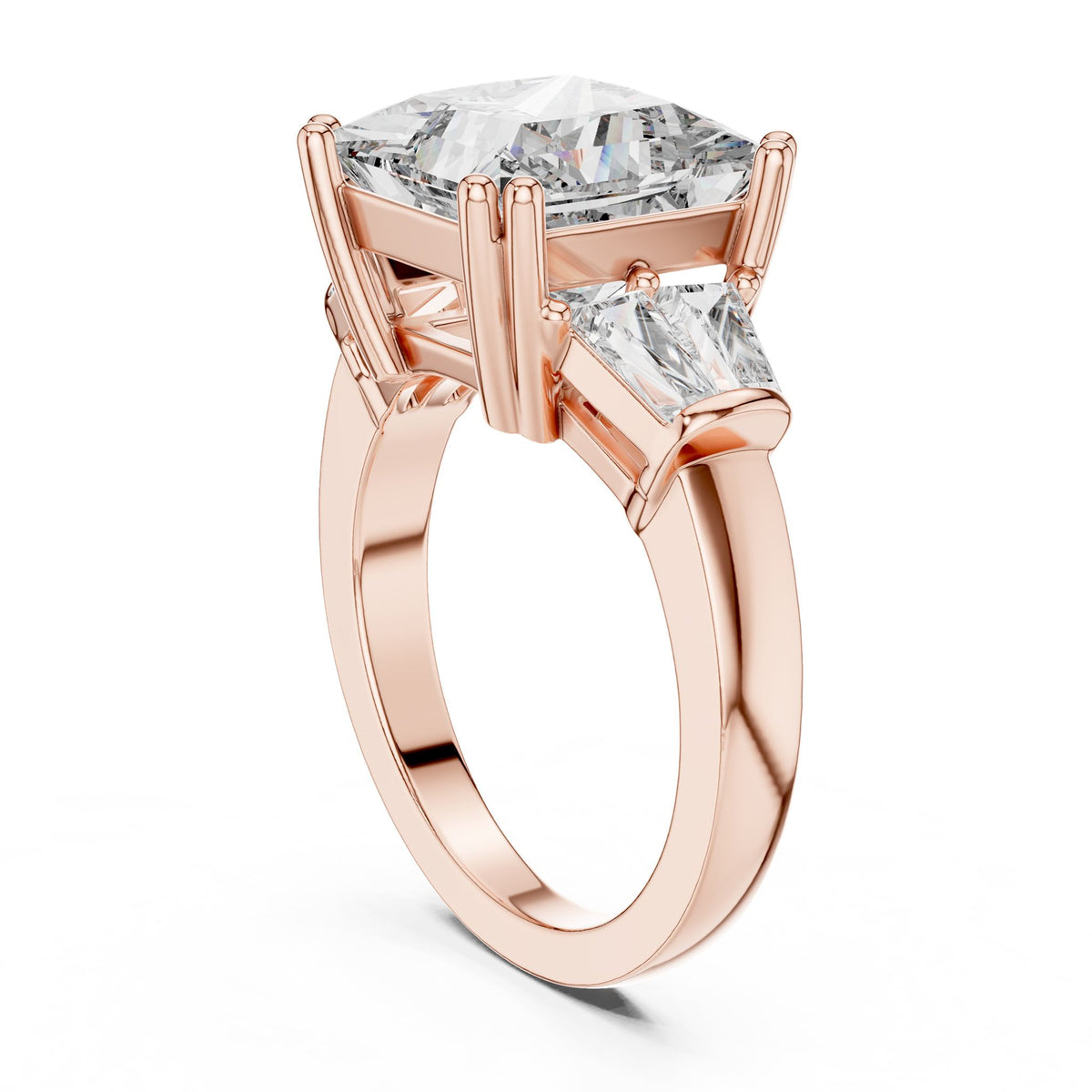 Princess Three Stone Lab Grown Diamond Engagement Ring