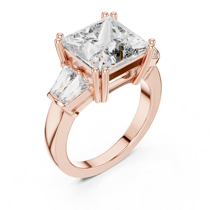 Princess Three Stone Lab Grown Diamond Engagement Ring