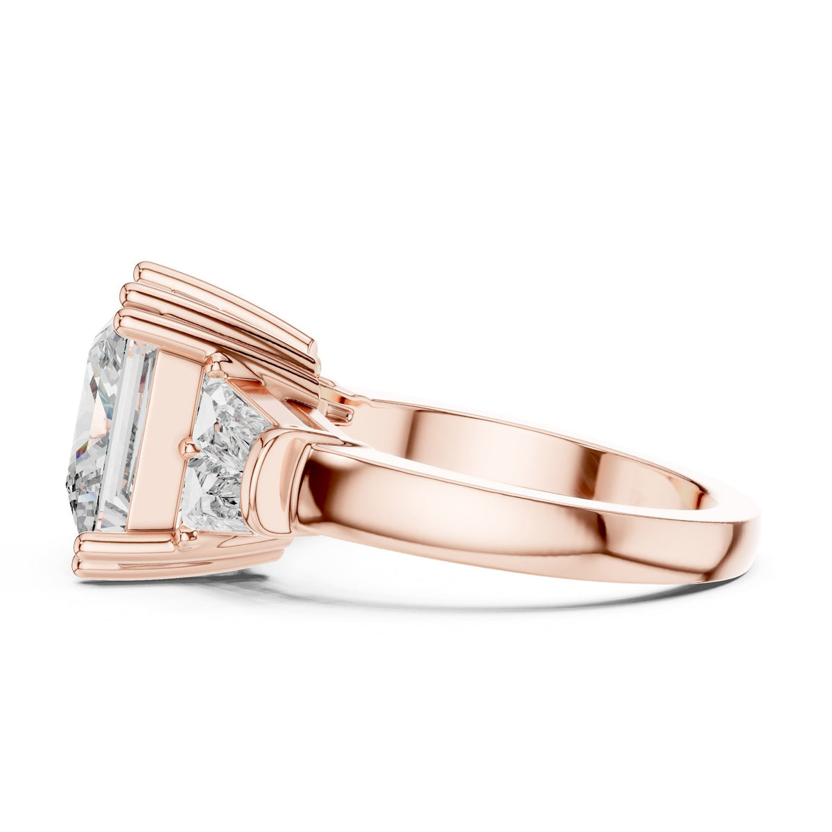 Princess Three Stone Lab Grown Diamond Engagement Ring