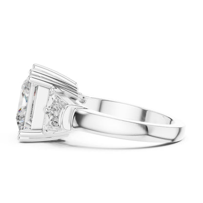 Princess Three Stone Lab Grown Diamond Engagement Ring