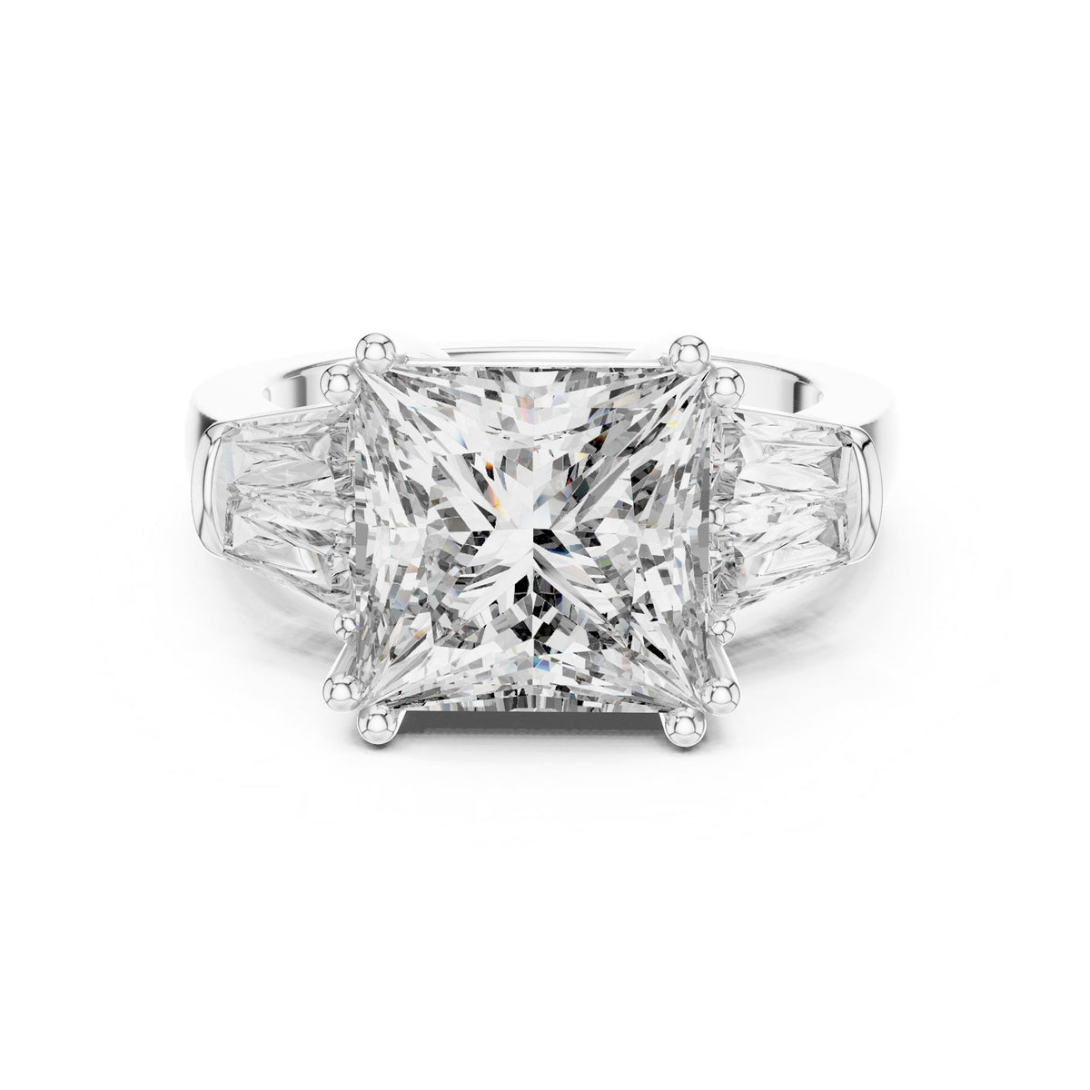 Princess Three Stone Lab Grown Diamond Engagement Ring