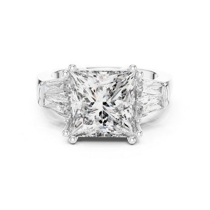 Princess Three Stone Lab Grown Diamond Engagement Ring