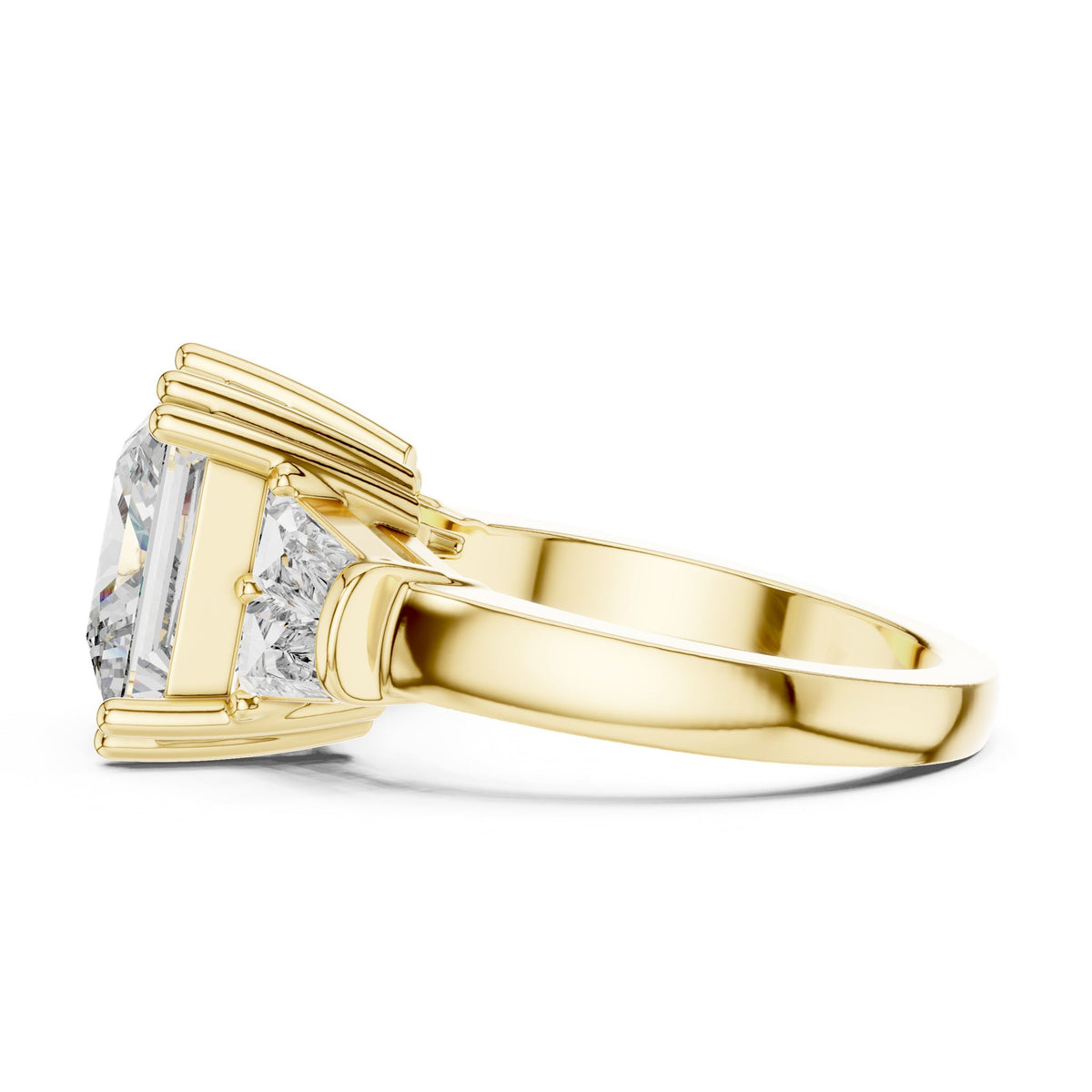 Princess Three Stone Lab Grown Diamond Engagement Ring