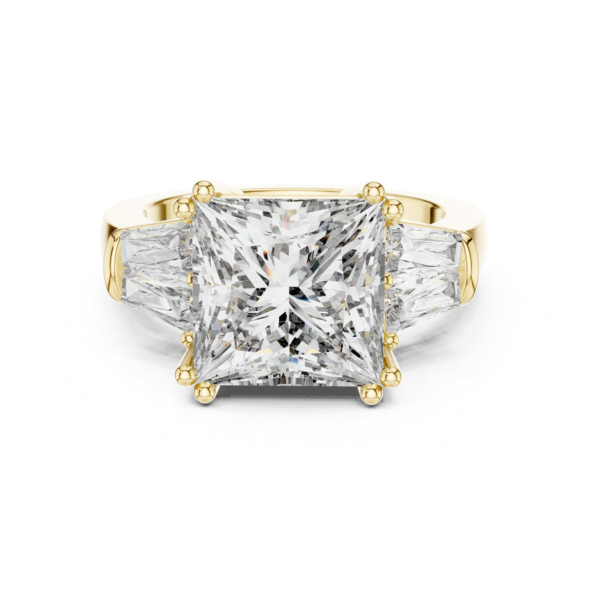Princess Three Stone Lab Grown Diamond Engagement Ring