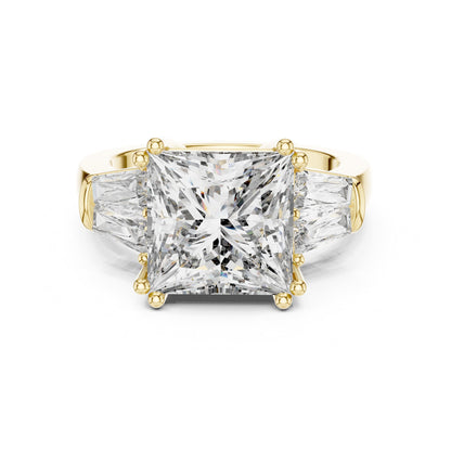 Princess Three Stone Lab Grown Diamond Engagement Ring