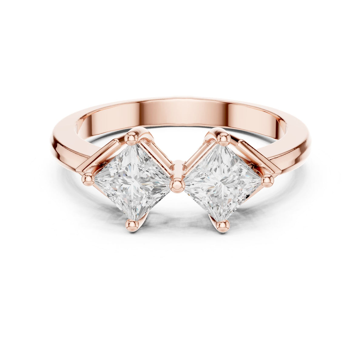 Princess Three Stone Lab Grown Diamond Engagement Ring
