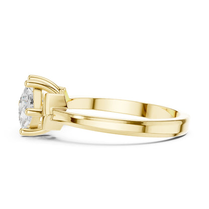 Princess Three Stone Lab Grown Diamond Engagement Ring