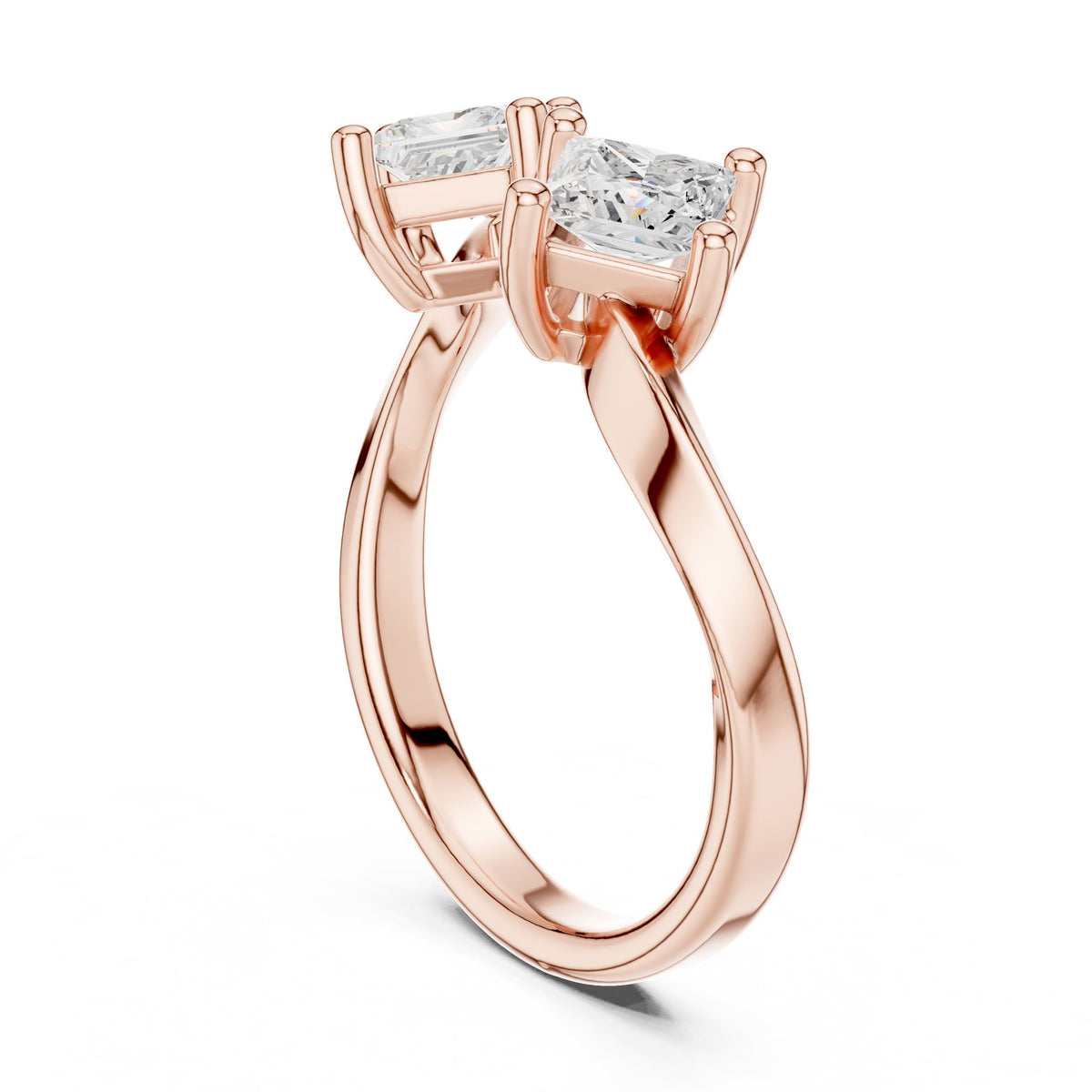 Princess Three Stone Lab Grown Diamond Engagement Ring