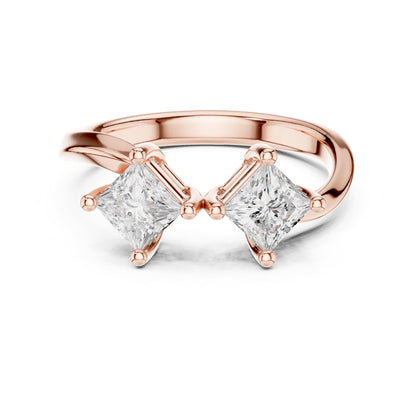 Princess Three Stone Lab Grown Diamond Engagement Ring