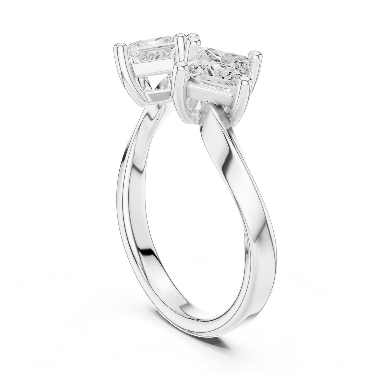 Princess Three Stone Lab Grown Diamond Engagement Ring
