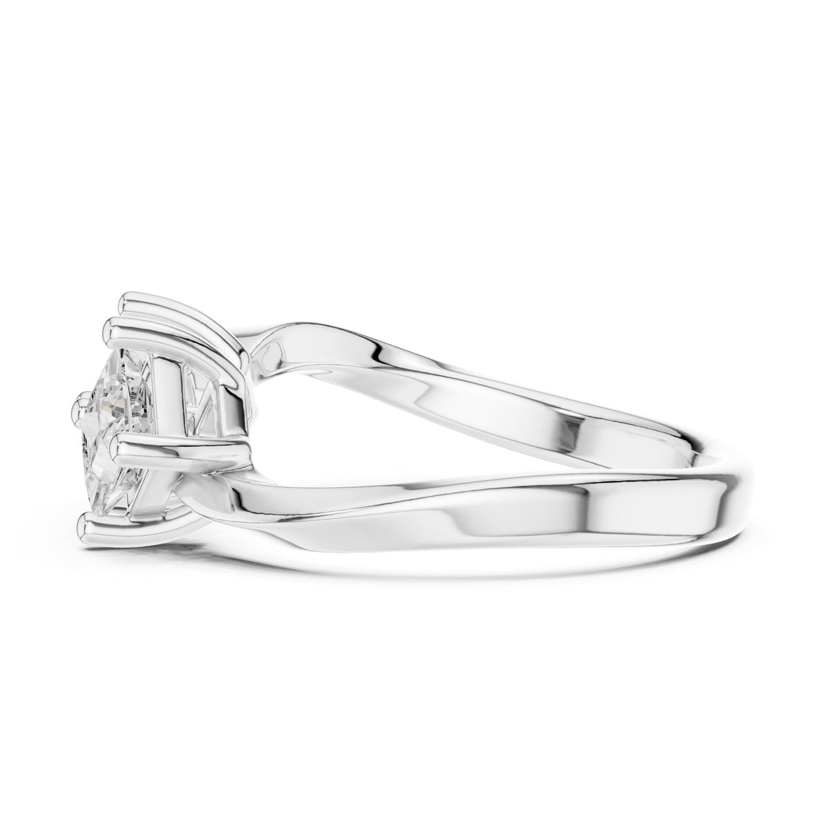 Princess Three Stone Lab Grown Diamond Engagement Ring