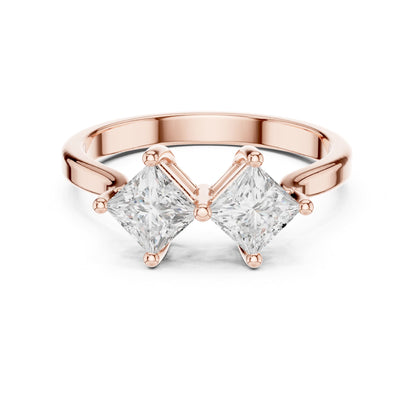 Princess Three Stone Lab Grown Diamond Engagement Ring