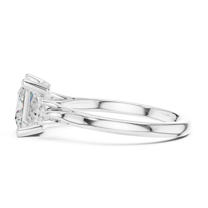 Princess Three Stone Lab Grown Diamond Engagement Ring