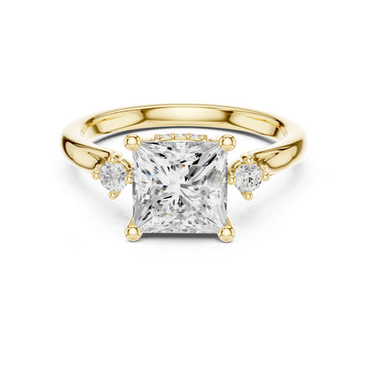 Princess Three Stone Lab Grown Diamond Engagement Ring